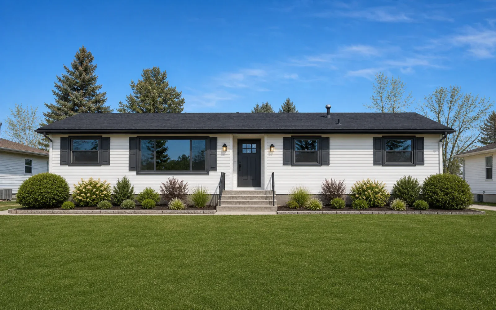 Exterior makeover created with EstateFrame AI