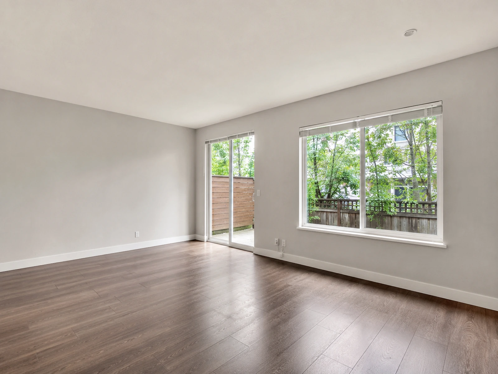 Modern living room after EstateFrame AI virtual staging